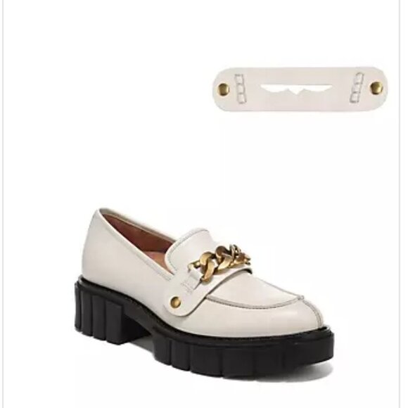 Vionic Elodie Ivory Leather Loafers Shoes 9.5 - Picture 1 of 4